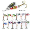 6cm 3.5g Spinner Hook Metal Baits & Lures 6# Treble Hooks 10 Colors Mixed Fishing Gear 10 Pieces / Lot F-82