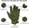 1 Pair Outdoor Cycling Gloves Hard Knuckle Men Tactical Motorcycle Gloves Non-slip Touch Screen Full Finger Gloves H1022
