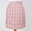 Clothing Sets Japanese School Dresses For Girl Wine Red Roes Pink Plaid Pleated Skirt Women JK Uniform Student Anime Sailor Suit