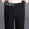 Kvinnor Vinter Svart Brett Benbyxor Tjock Varm Elastiska Högt Midjafickor Lång Feleace Trousers Casual Bottoms All Match 4XL 5XL 211124