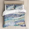 Bedding Sets Simple 3d Print Multicolor Color Block Stitching Pattern Set Duvet Cover Pillowcases 2/3pcs Luxury Bed