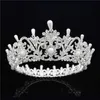 Couronne de diadème de reine baroque rétro pour femmes, coiffure de mariée, bijoux de mariage, danse luxueuse, accessoires pour cheveux X0625