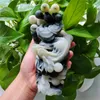 Dekorativa föremål Figurer Natural Delicate High Quality Hand Craft Dushan Jade Crystal Dragon for Home Decoration Gift WLL