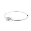 Momenti da donna Fibbia classica Bracciali in argento sterling 925 brillanti Fit Pandora Perline Charms Bracciale con catena in osso di serpente di alta qualità Regalo da donna con scatola originale