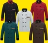 Men Theme Costume Long-sleeved Chef Jacket Hotel Service Working OutWear Restaurant Kitchen Work Women Tooling Chefs Uniform Cooking Clothes Two Piece Sets