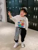 Boy's Korean-Style Casual Pants Fashion Style Big Boy Baby Autumn Children's Garment 211103