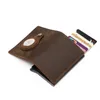 Plånböcker Apples vintage äkta läder plånbok Airtags Case Business Men's Bank Holder Fit för 8 kort