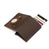 Portefeuilles Apple's Vintage Lederen Portemonnee Airtags Case Business Men's Bank Holder Fit voor 8 kaarten