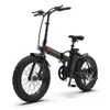 미국 주식 Aostirmotor A20 전기 자전거 500W 산 ebike 36V 배터리 20 인치 4.0 지방 타이어 비치 크루저 시티 자전거