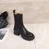 2021 Zimowe grube, wysoko obcasowe krótkie buty skóra cielowa w dwóch kolorach z zachodnimi butach Rozmiar 35-40