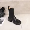 2021 inverno espessura solada de salto alto botas de salto bezerro couro em duas cores com sapatos ocidentais tamanho 35-40