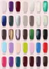 Kwaliteit 10 ml 79 Kleur UV gel Goede Textuur sneldrogend Langdurige Gratis Monster Inweken LED plastic fles Nagellak set