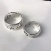 Diseñador de lujo Joyería Banda Anillos Multi-Elemento Estilo retro Flor Pájaro Letras Moda Marca Ancho Estrecho Plata Para hombre Para mujer Fiesta Parejas