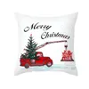 Julkudde täcke Merry Xmas Dekorationer Hem Tecknad Pillowcase Julgran Elk Pillowcases lla10291