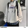 Privathinker Lente Mannen Casual Sweatshirts Harajuku 1997 Gedrukt Mannen Oversized Hoodies Koreaanse Man Casual Losse Pullovers 210715