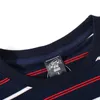 Bolubao Letnie Mężczyźni Krótki Rękaw Koszulki Męska Stripe Lato T Shirt Casual Street Clothing Loose Męskie Tees Topy 210518