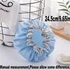 NEWDouble Couche Imperméable PEVA Épais Bonnet De Douche Resuable Bande Élastique Anti-fumée Adulte Couleur Unie Bonnets De Bain Salle De Bains Maison RRA10264