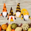 Party Supplies Harvest Festival Hanging Gnome Ornaments Handmade Plush Faceless Doll Hallowee Decoration XBJK2107