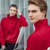 Mäns Hoodies Sweatshirts Zipper Padded Unisex Sweatshirt Reklamskjorta Tryckt logo Bomull Cardigan Stående kragejacka förtjockad