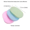 5 PCSLOT FACIAL FACE FACE DEEP Cleaning Cleansing Sponges återanvändbar kosmetisk skönhetsmakeup Borttagningsexfoliering Massage oval tang SPO6230026