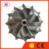 TD04HL 45.00 / 64.89mm 6 + 6 Bıçakları Performans Turboşarj Turbo Kütük Kompresör Tekerlek / Alüminyum 2618 / Kartuş / Chra / Çekirdek için Freze