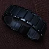 Högkvalitativ keramisk vaktband Svart 22mm För speciella klockor AR1452 Mens Armband Tillbehör Böjd Avsluta Polska med Unpolish