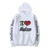 Mode Design Madison Elle Beer Print Herfst Winter Punk Street Boys / Girls Gothic Hoogwaardige Katoenen Fleece Hoodie Dames Hoodies Zweet