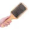 Grzebień drewna Profesjonalne Zdrowe Paddle Poduszki Włosy Utrata Masaż Szczotka Szczotka Hairbrush Grzebień Hairbrush Pielęgnacja Włosów Zdrowy Drewniany Grzebień 5502 Q2