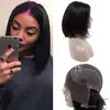 Brazilian Straight 13x4 Curto Bob Perucas Lace Front Human Human Human Wigs Prejuídos Perucas Naturais para Mulheres Negras Remy Asteria Hair