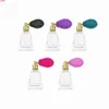 Mini bouteilles de nébuliseur de parfum en verre de 10ml, flacon vaporisateur conique mignon avec atomiseur, pots de liquide rechargeables, 5 pièces