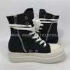 Owen Seak Kadınlar Kanvas Ayakkabılar Lüks Eğitmenler Platformu Çizmeler Lace Up Sneakers Rahat Yükseklik Artan Zip Yüksek Üst Siyah Ayakkabı 210914