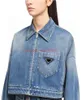 Giacca da donna Denim Top Button Lettere Primavera Autunno Stile con cintura Corsetto sottile per giacche da donna Tasca Outsize Classcia Giacca a vento