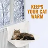 Warm Cat Hanging Hammack Radiator Bed Soft Fleece Durable Metal Iron Pet CradleHammocks Kitten SmallPets Sleeping Beds 210722
