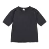 여름 유아 짧은 소매 티셔츠 티셔츠 탑 솔리드 코튼 어린이 아기 소년과 소녀 티셔츠 옷 M4004