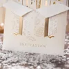 2021 Laser Cut Wedding Invitations Kits Bride and Groom Invitation Cards for Wedding Castle Bride Shower Invites Wedding Favors Casamento