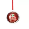 Boule de noël en plastique Transparent, pendentif suspendu, boules creuses et Sublimation, ornements MDF vierges, décoration de noël