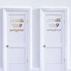 Targa per porta ebraica personalizzata Adesivo da parete a specchio acrilico Israele Targhetta per famiglia Nome personalizzato Decorazioni per la casa
