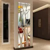 ミラー1個モダンミラースタイル取り外し可能なデカールツリーアート壁画ウォールステッカーホームルームの装飾アクリルのためのリビングベッドルーム＃4