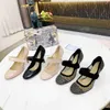 Sandals Shoes Single Shoes Spring Summer Baotou Mesh Hollow Wave Point High Heeled Permeable Leather Fineheeled Tip Shallow Mouth