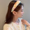 2022 Ny Retro Headband Gentle Mohair Stickning Headband Wide Edge Temperament Kvinna Hårtillbehör Huvudbonader