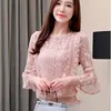Lady Lady's Short Sleeve Summer Round-collar Top with Loose Chiffon Shirts womens tops and blouses white 4505 50 210527