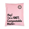 Biodégradables Poly Mailers Nude Matte Custom Mailer Sacs Sacs de diffusion Sac en plastique pour les vêtements d'emballage