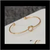 Bangle Bracelets Jewelryeurope And The United States Jewelry Simple Wind Bracelet Personalized Knot 1458 Drop Delivery 2021 Fpvim