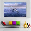 Cool avion toile peinture HD imprimé décor à la maison oeuvres murales pour salon photos décoration