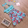 Les enfants en gros portent des filles jupe imprimée 3pcs / set enfants vêtements de marque filles bébé bandeau + haut + jupe bébé fille vêtements 2 styles 1225 B3