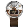 Armbandsur Decypher Man Watch Automatisk mekanisk lyx 46mm rostfritt stål Lysande månfas vattentäta klockor mode