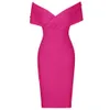 Ocstrade bandage jurk zomer kleding voor vrouwen sexy roze bodycon celebrity club avondfeest 210527