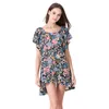 vestidos de verano vestido de verano mujeres sexy slash cuello estampado floral gasa elegantes 3825 50 210506