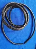 3 Meters of 8mm Black Braided Bolo Leather Cord #22515