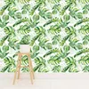 Väggklistermärken Bläckblommor och gröna växter Serie Seamless Wallpaper Living Room Bakgrund Renovering Klistermärke Dekor RW081-100